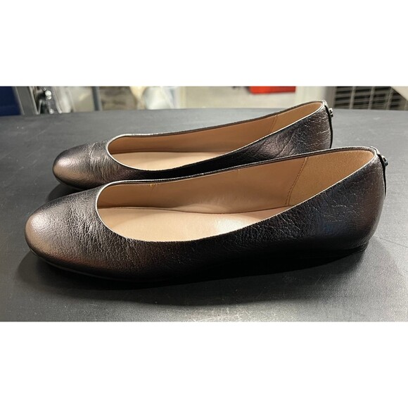 BCBGeneration Geremia Leather Calf Ballet Flats Gunmetal Size 6 - Picture 3 of 12